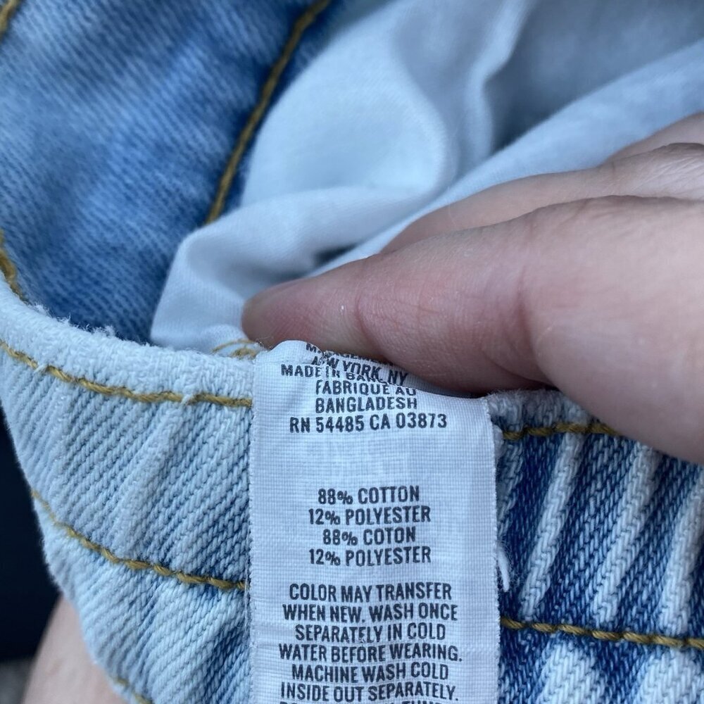 Aerie Size Small Acid Wash Denim Cut Off Shorts - Picture 11 of 11
